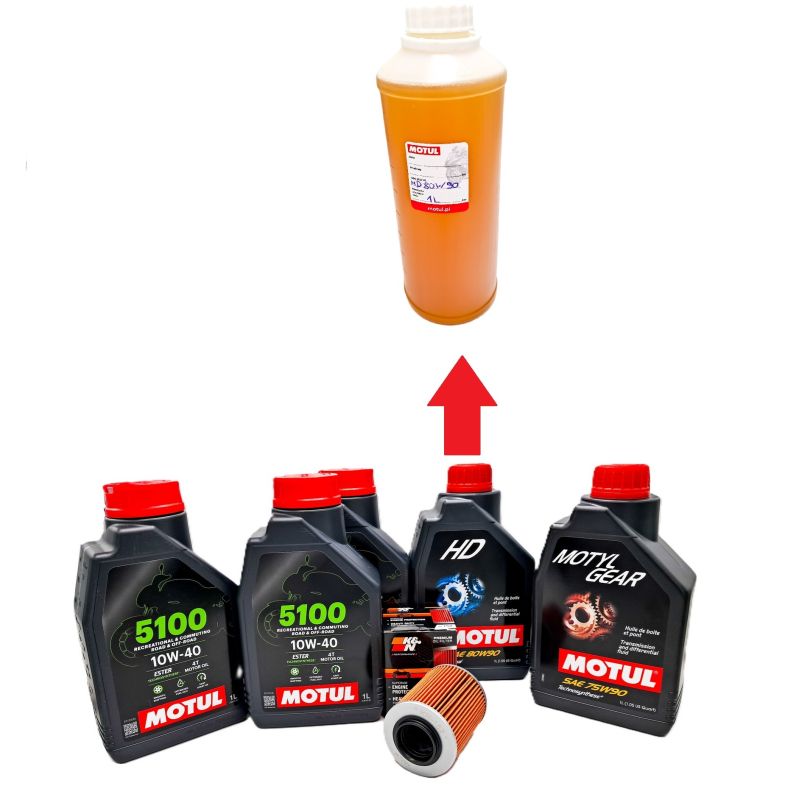 Zestaw Olejowy serwisowy Motul + filtr oleju K&N do CF MOTO 850 1000