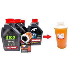 Zestaw Olejowy serwisowy Motul + filtr oleju K&N do CFMOTO 450 520 550 600