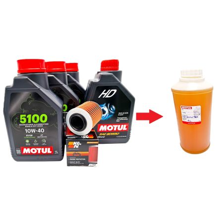 Zestaw Olejowy serwisowy Motul + filtr oleju K&N do CFMOTO 450 520 550 600