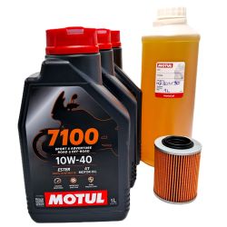 Zestaw Olejowy serwisowy Motul + filtr oleju Hiflo do CFMOTO 450 520 550 600