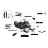 Naklejka 850 E-TEC Black/Silver Ski-doo 516007955