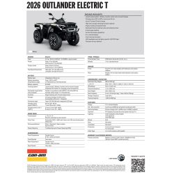 Can-Am Outlander Electric 2026 2WTD T3b