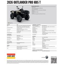 Can-Am Outlander Pro STD T HD5 2026 1HTG T3b