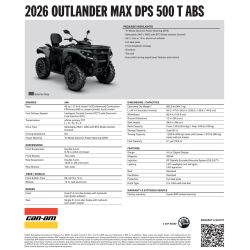 Can-Am Outlander Max DPS T ABS 500 2026 1VTG