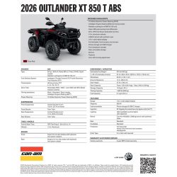 Can-Am Outlander XT 850 T ABS T3b 4ETH 2026