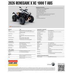 Can-Am Renegade X XC 1000 T ABS T3b 5MTA 2026