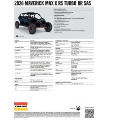 Can-Am Maverick Max X RS SAS Turbo RR Dusty Navy S