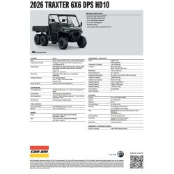 Can-Am Traxter 6x6 DPS HD10 Compass green 9VTC 202