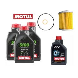 Zestaw serwisowy Motul silnik + dyfry +  filtr + uszczelki  Benda Redstone 550