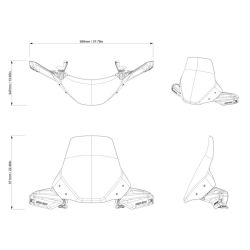 Wysoka szyba Extra High Can-Am G3 BRP 715006481
