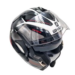 Kask szczękowy Shark Evoline 3 Hataum Black/white/red L intercom Sena smh5